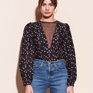 Fleur du Mal - Silk printed blouse.